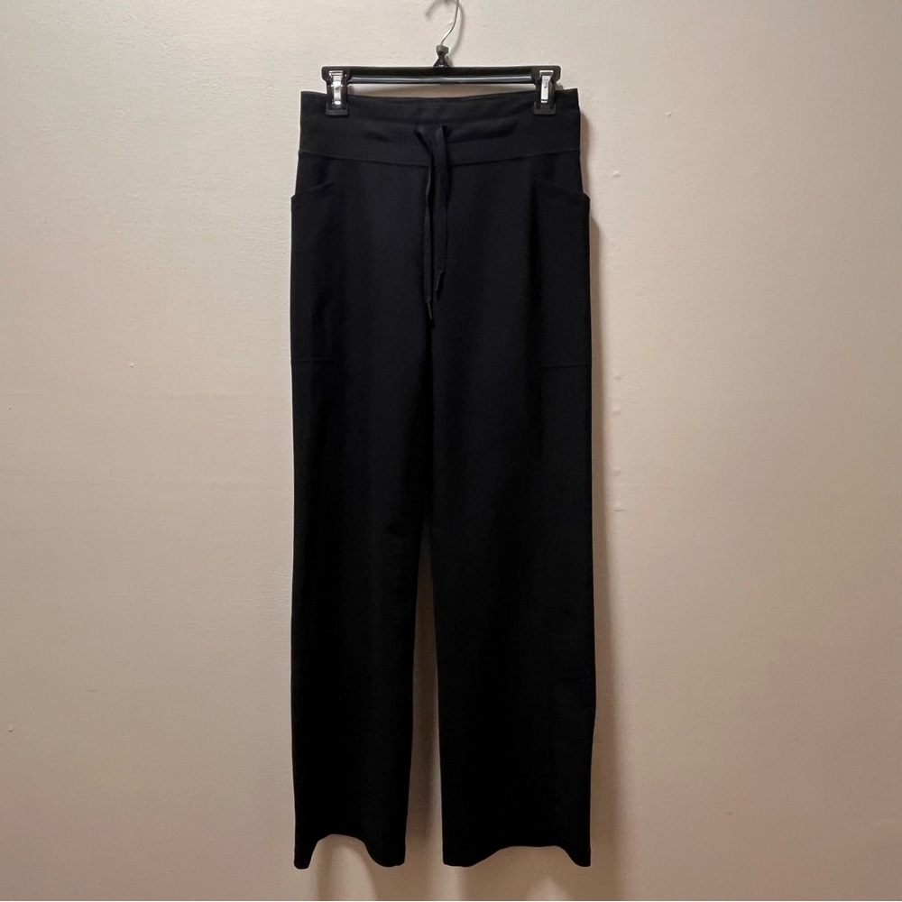 32 Degrees Cool Comfy Chic Stylish Black Flare Bottom Stretch Pants, Sz Small